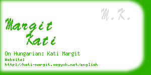 margit kati business card